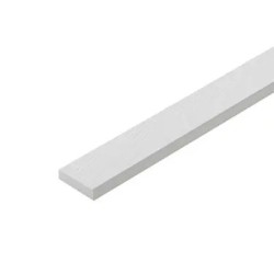 Decorative floor wood, five rings, Chaiyaphruek pattern, V-edge, size 10 x 300 x 2.5 cm, natural color