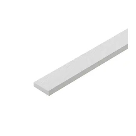 Decorative floor wood, five rings, Chaiyaphruek pattern, V-edge, size 10 x 300 x 2.5 cm, natural color